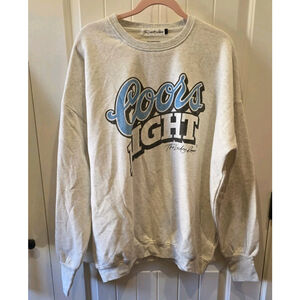 The Laundry Room Coors Light Heathered Gray Vintage Blue Logo Size S NWOT